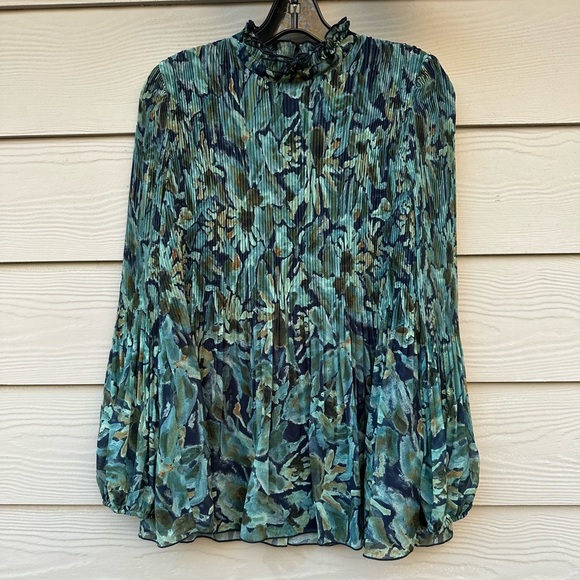 Wilfred Barrio Classic Navy/Teal Marine Classique blouse - Picture 1 of 11
